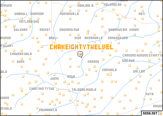 map of Chak Eighty-Twelve L