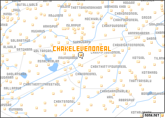 map of Chak Eleven-One A L