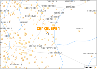 map of Chak Eleven