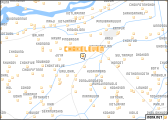 map of Chak Eleven