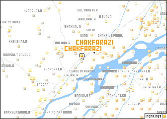 map of Chak Farāzi