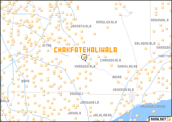 map of Chak Fateh Alīwāla