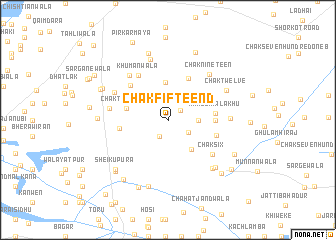 map of Chak Fifteen D