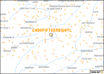 map of Chak Fifteen-Eight L