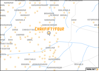 map of Chak Fifty-four