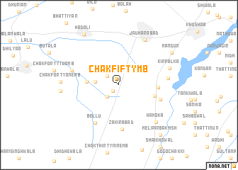 map of Chak Fifty MB