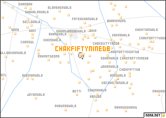 map of Chak Fifty-nine DB