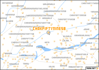 map of Chak Fifty-nine SB
