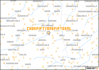 map of Chak Fifty-one-Fifteen L