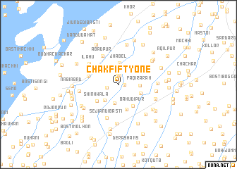 map of Chak Fifty-one