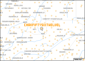 map of Chak Fifty-six Twelve L