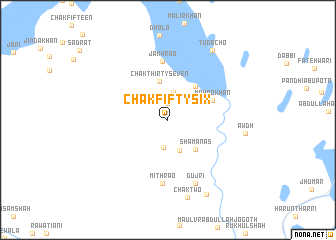 map of Chak Fifty-six