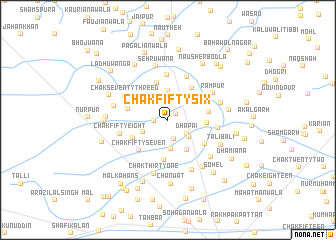 map of Chak Fifty-six