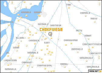 map of Chak Five DB