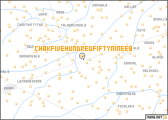 map of Chak Five Hundred Fifty-nine EB