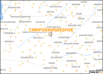 map of Chak Five Hundred Five