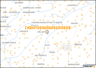 map of Chak Five Hundred Nine EB