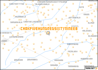 map of Chak Five Hundred Sixty-nine EB