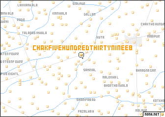 map of Chak Five Hundred Thirty-nine EB