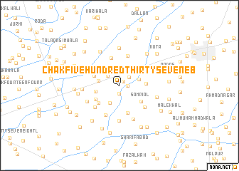 map of Chak Five Hundred Thirty-seven EB