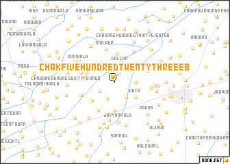 map of Chak Five Hundred Twenty-three EB