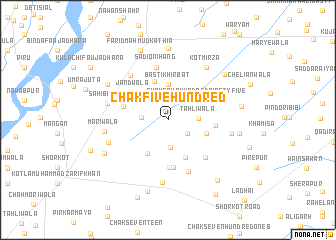 map of Chak Five Hundred