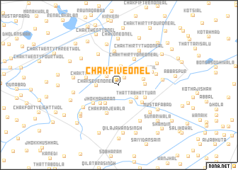 map of Chak Five-One L