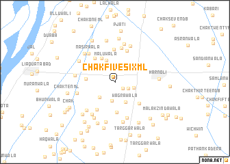 map of Chak Five - Six ML