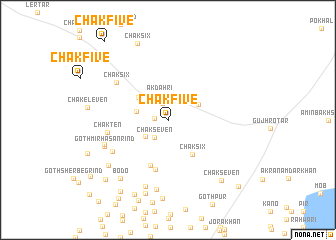 map of Chak Five