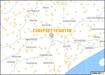 map of Chak Forty-eight KB