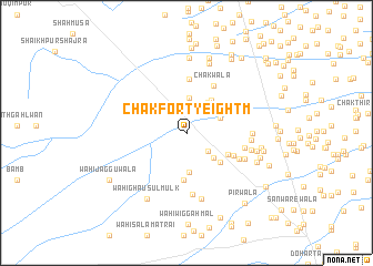 map of Chak Forty-eight M