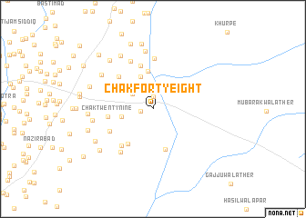 map of Chak Forty-eight