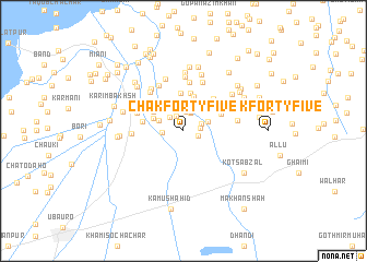 map of Chak Forty-five