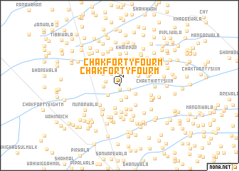 map of Chak Forty-four M