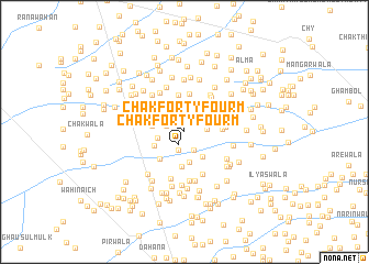 map of Chak Forty-four M