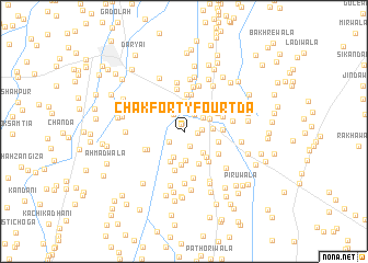 map of Chak Forty-four TDA