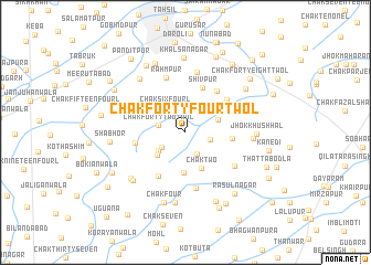 map of Chak Forty-four Two L