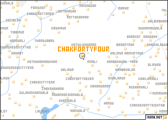 map of Chak Forty-four