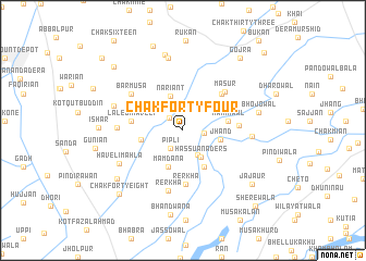 map of Chak Forty-four