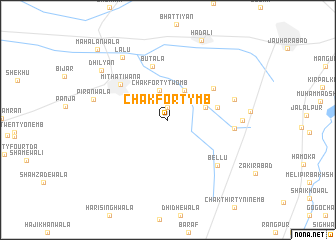 map of Chak Forty MB