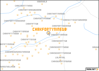 map of Chak Forty-nine D B