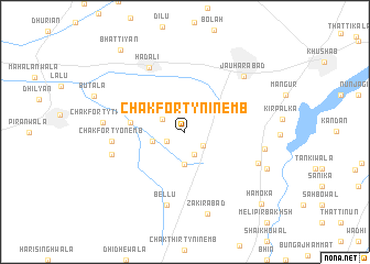 map of Chak Forty-nine MB