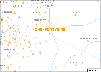 map of Chak Forty-nine