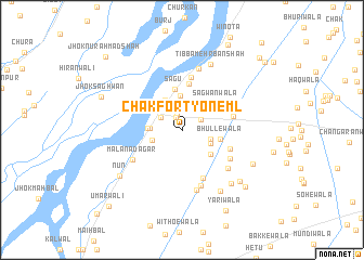 map of Chak Forty-one ML