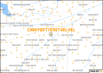 map of Chak Forty-one-Twelve L