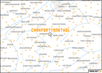 map of Chak Forty-one Two L