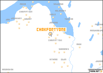 map of Chak Forty-one