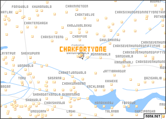 map of Chak Forty-one