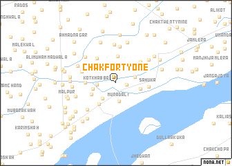 map of Chak Forty-one