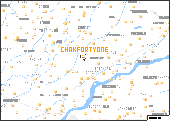 map of Chak Forty-one